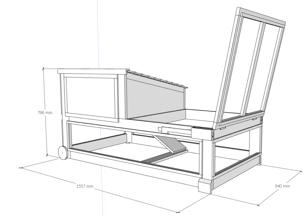 Enclos pour lapin nain-dimensions